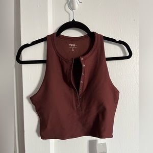 Abercrombie YPB sculptLUX Henley slim tank size S NWT